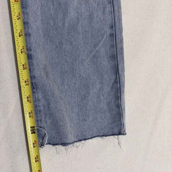 Princess Polly High Rise Straight Leg Light Wash Denim Jeans US 2 - Picture 6 of 9